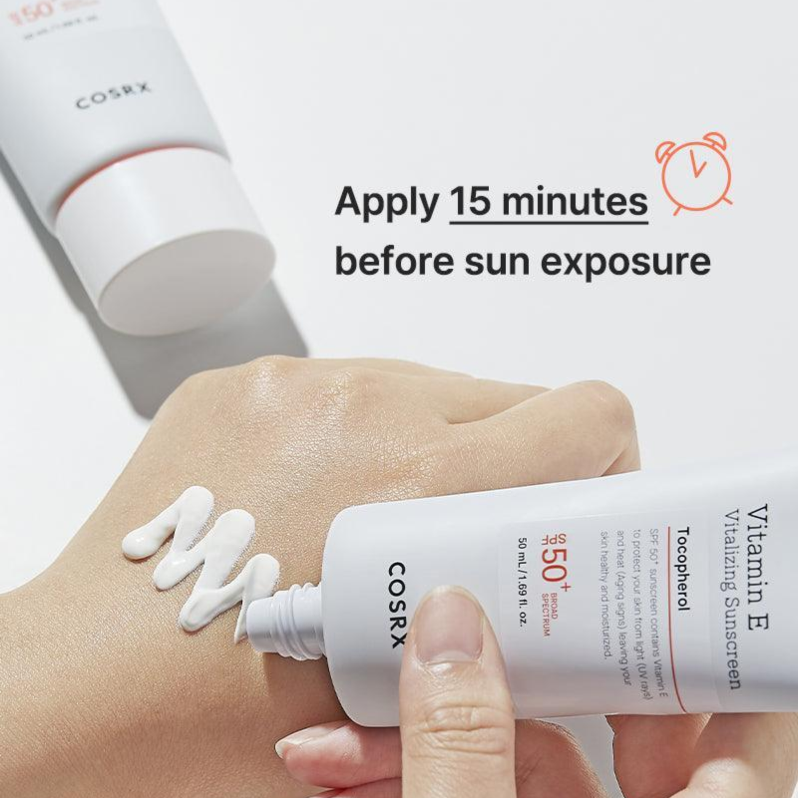 COSRX Vitamin E Vitalizing Sunscreen Broad Spectrum SPF 50+ - Image 8